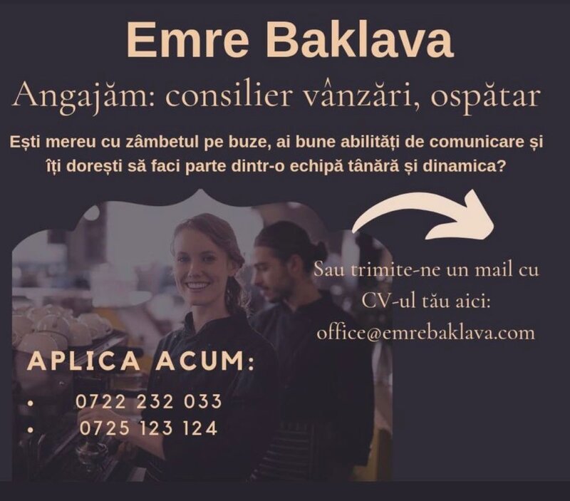 Consilier vanzari Emre Baklava Sun Plaza,