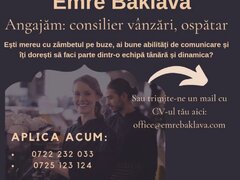 Consilier vanzari Emre Baklava Sun Plaza